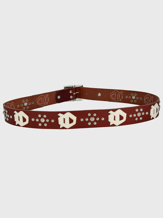 CEINTURE BORDEAUX EN CUIR