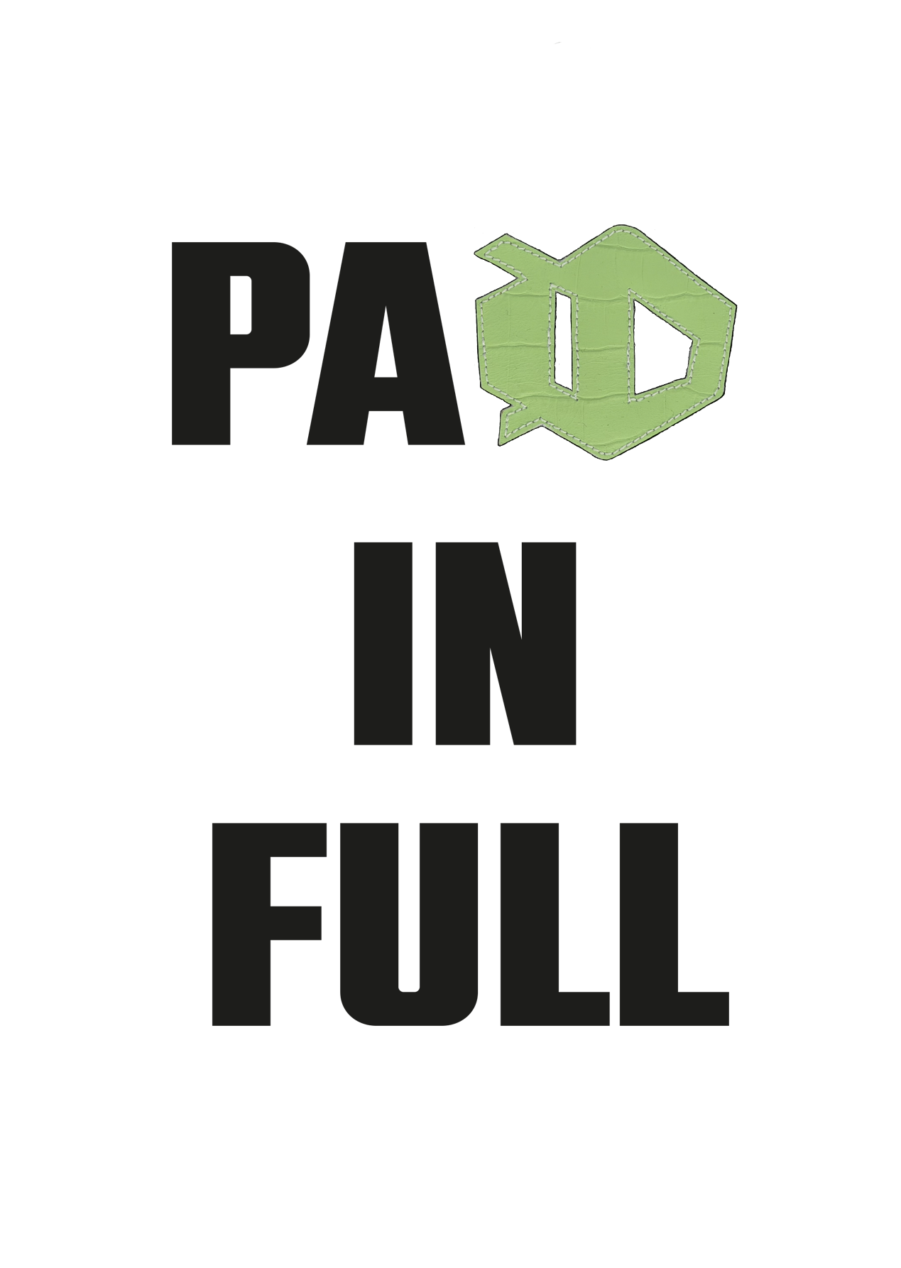 CASQUETTE TRUCKER paID in full G***I logo ID VERT